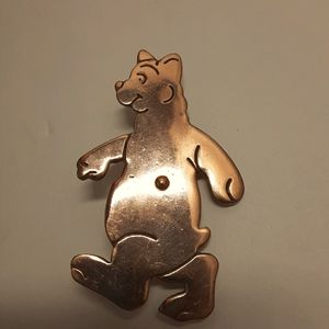 Vintage Antique Bear Pin Brooch
